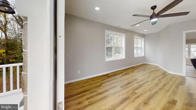 a view of an empty room