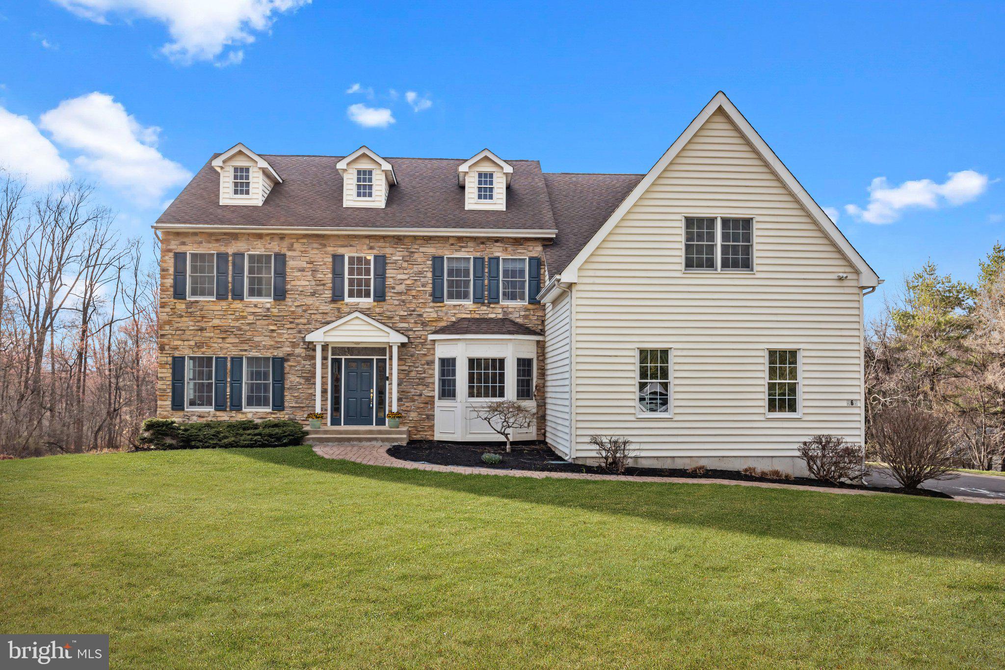 565 Linton Hill Road Newtown, PA 18940 - Photo 3 of 46 Front stone facade