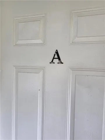 a close view of a closet