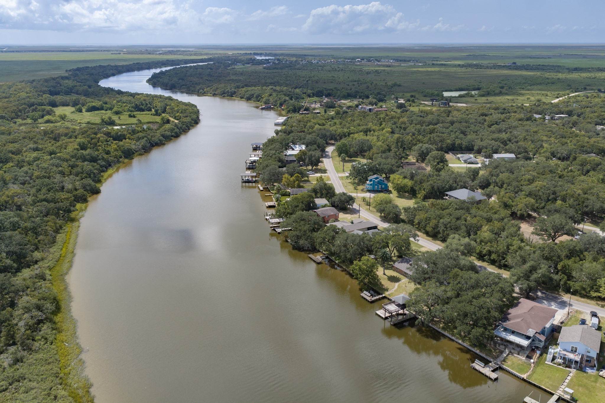 4611 Rio Drive Brazoria, TX 77422 - Photo 37 of 39 View down river. In the distance is Bernard Acres community