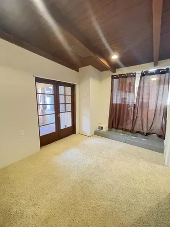 a view of lake with green space