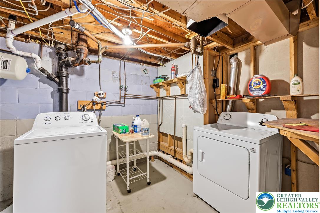 115 North Liberty Street Nazareth, PA 18064 - Photo 21 of 27 a utility room with dryer and washer