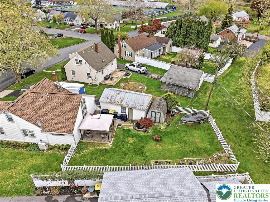 115 North Liberty Street Nazareth, PA 18064 - Photo 26 of 27 an aerial view of a house with a garden