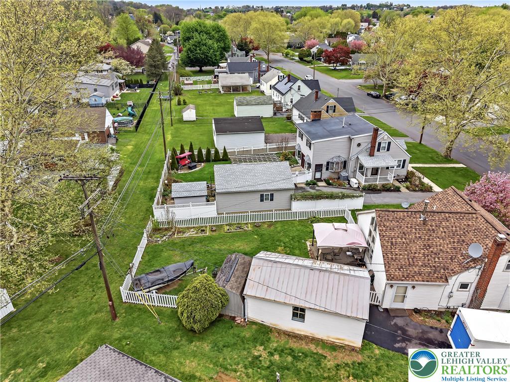 115 North Liberty Street Nazareth, PA 18064 - Photo 27 of 27 an aerial view of residential houses with outdoor space and trees