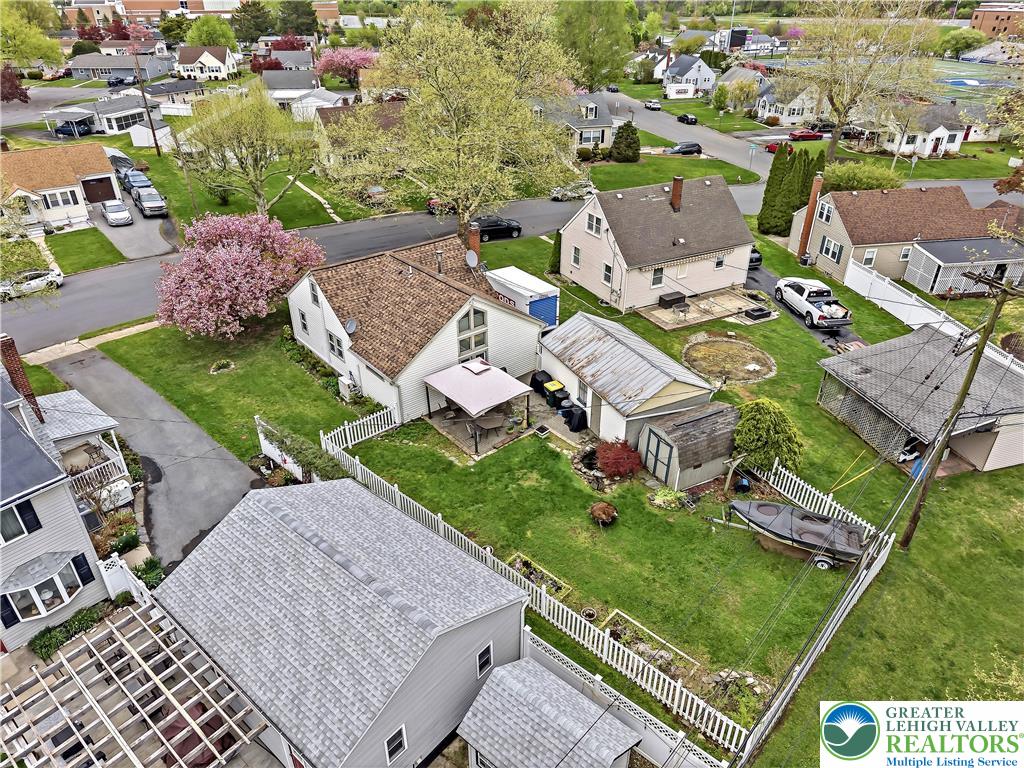 115 North Liberty Street Nazareth, PA 18064 - Photo 3 of 27 an aerial view of a house with garden space and street view