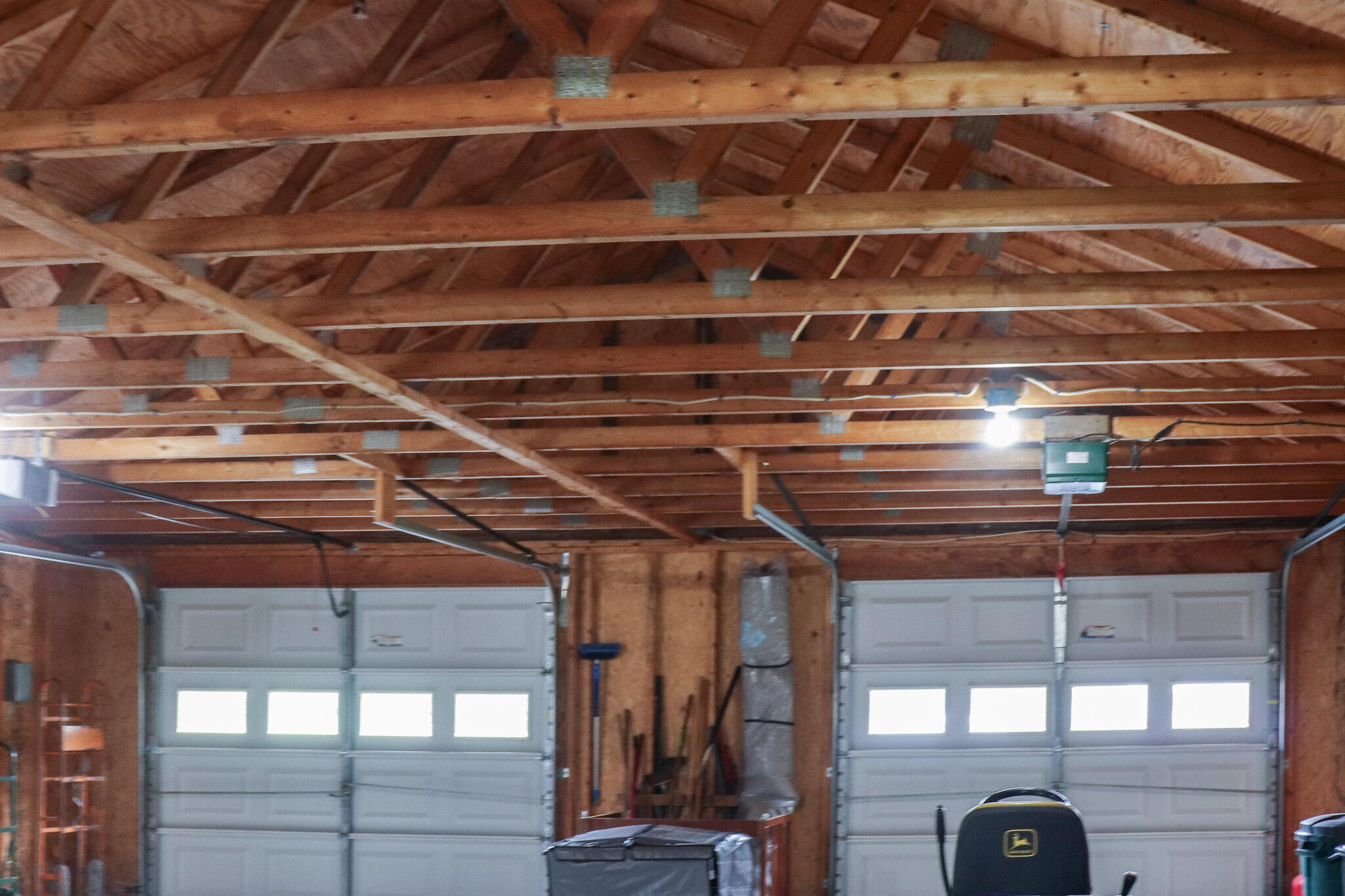 102 Shusta Road Madison, ME 04950 - Photo 60 of 61 Interior garage view of bay doors