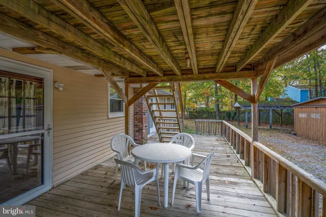 a view of a roof deck