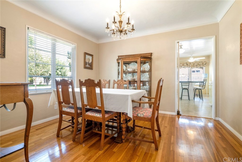 4682 Sunnyside Drive Riverside, CA 92506 - Photo 8 of 35 Alternate view of formal dining room with swinging door into the large kitchen.