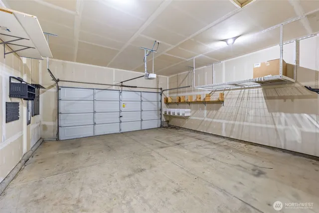 a view of a backyard with wooden floor