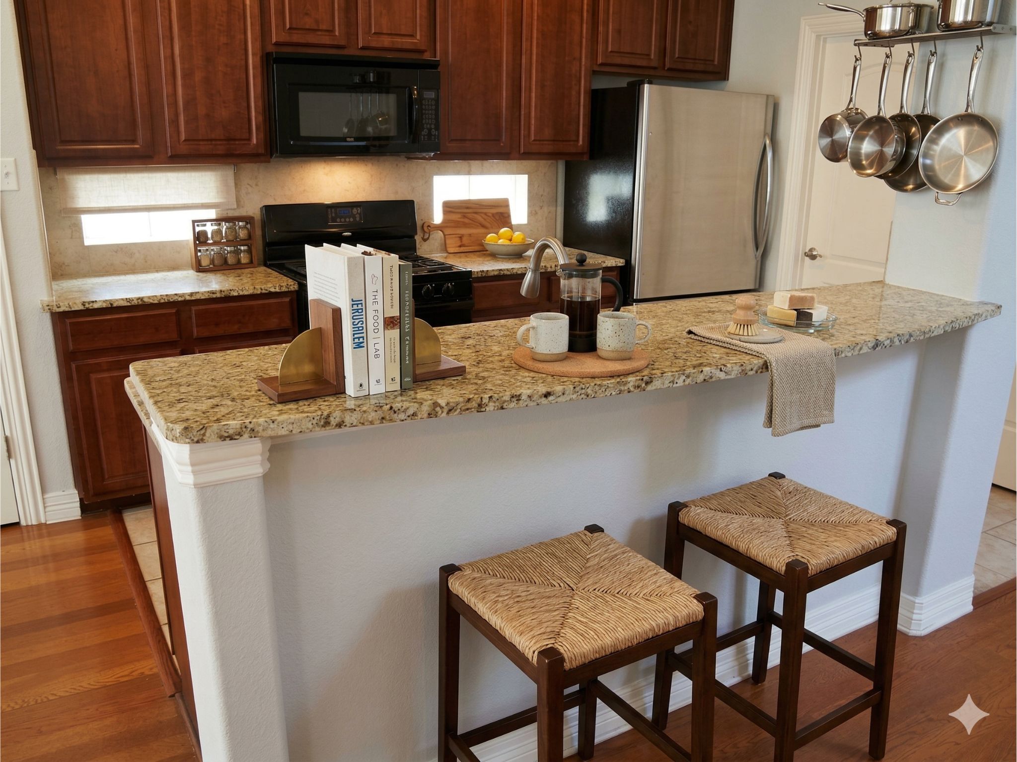 6715 Windrift Way, Unit 15 Austin, TX 78745 - Photo 4 of 37 a kitchen with a table and chairs in it