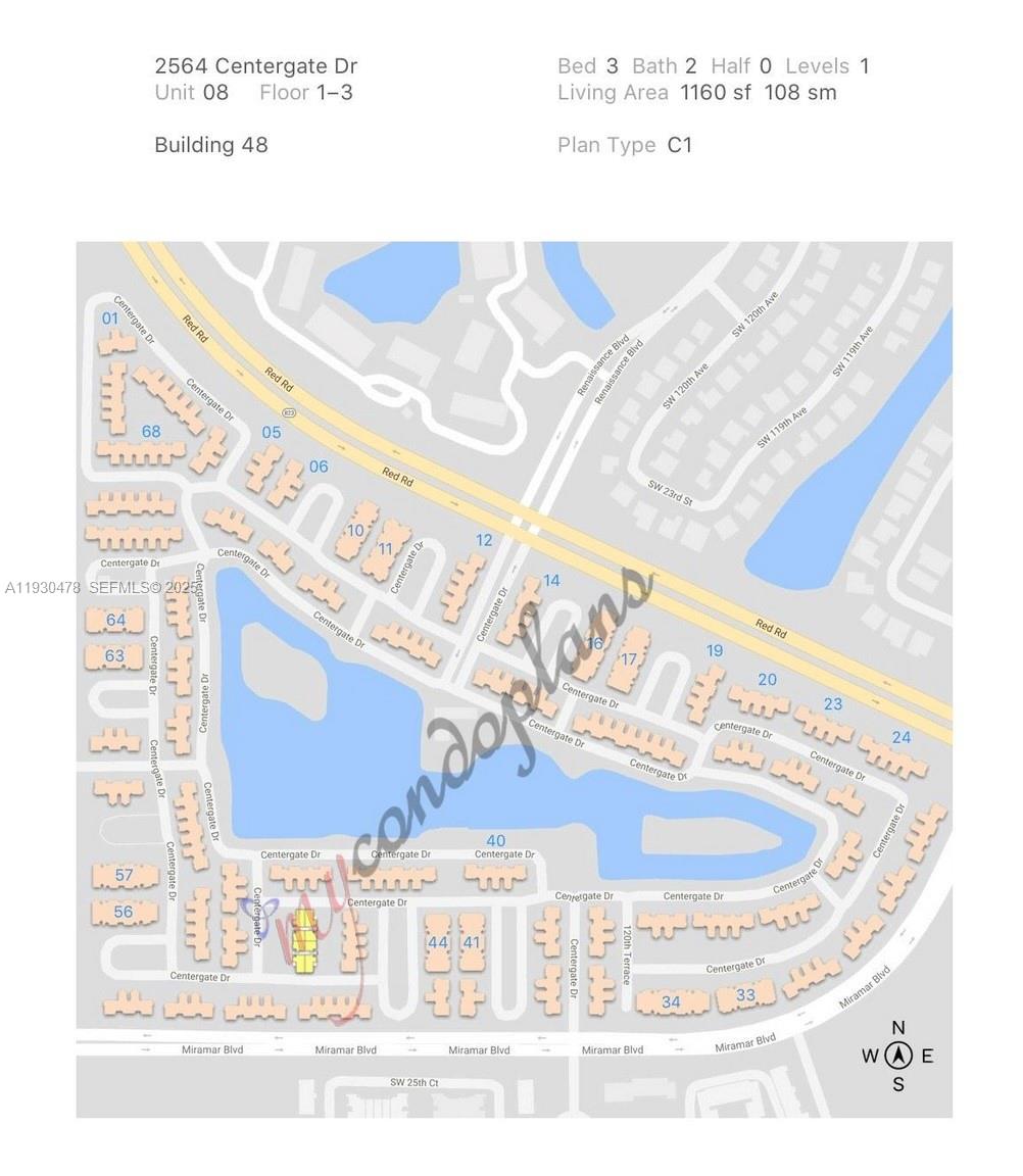 2564 Centergate Drive, Unit 208 Miramar, FL 33025 - Photo 31 of 31 a black and white photo of a living room