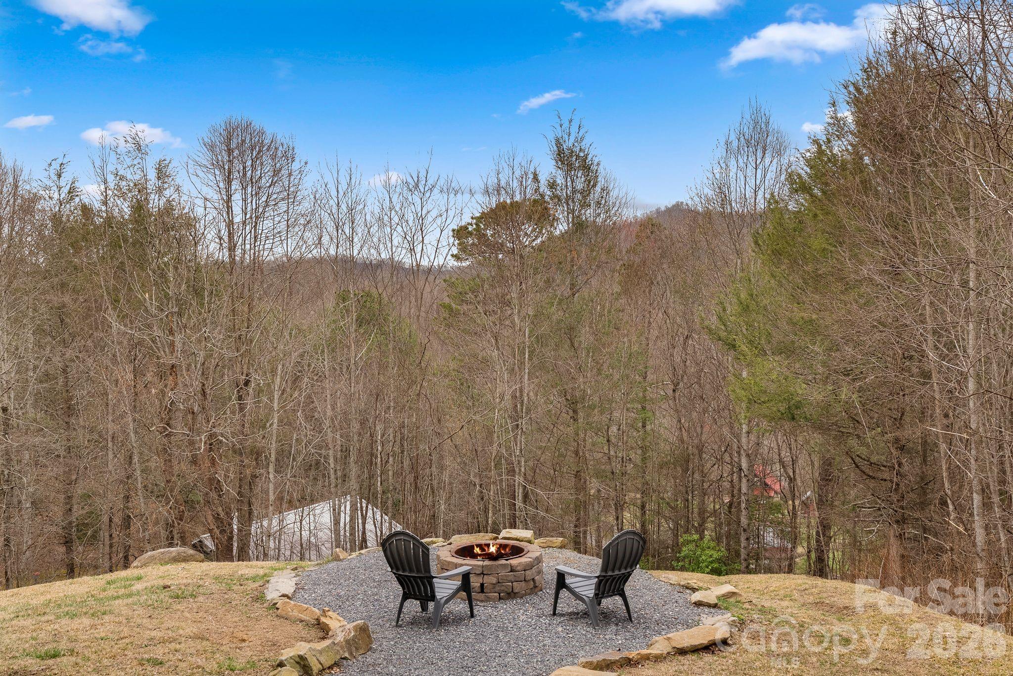 264 Moonbeam Lane Clyde, NC 28721 - Photo 39 of 46 a view of a backyard of the house