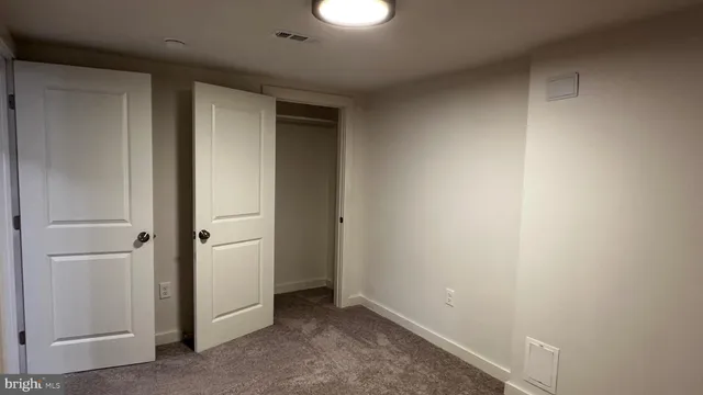 a view of closet area