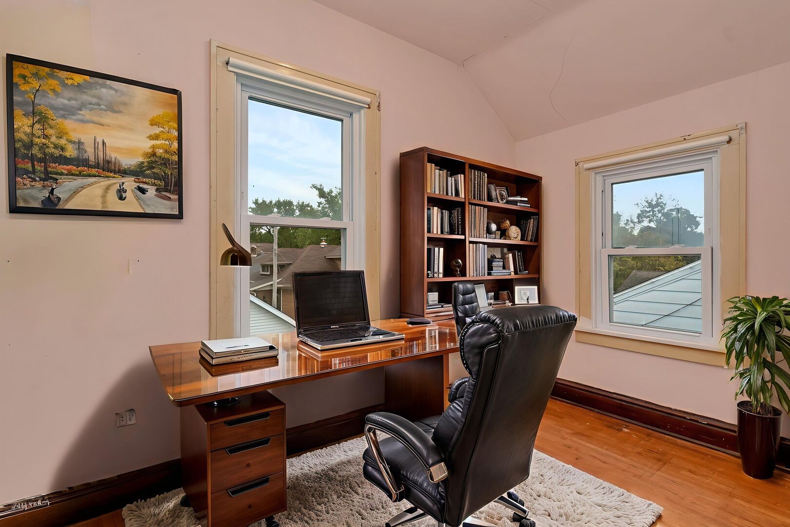 1105 Taylor Street Joliet, IL 60435 - Photo 18 of 24 a view of a workspace with furniture and a window