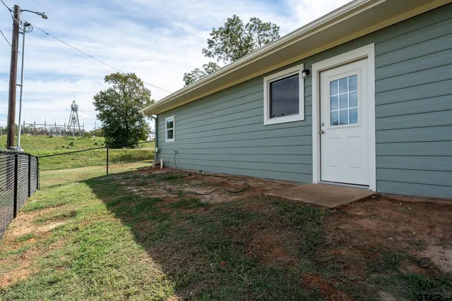 a backyard of a house