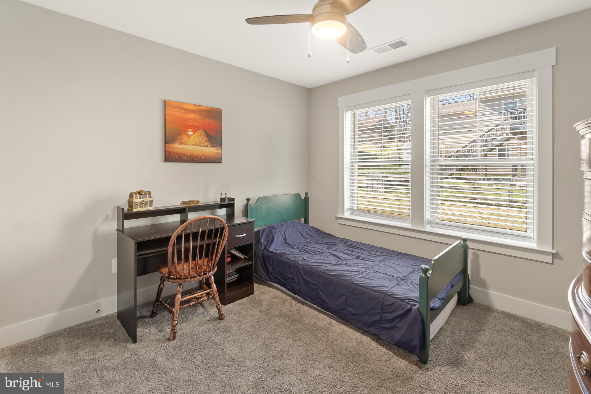 7020 Fox Chase Road New Market, MD 21774 - Photo 32 of 58 Bedroom 3 w large windows and fan.