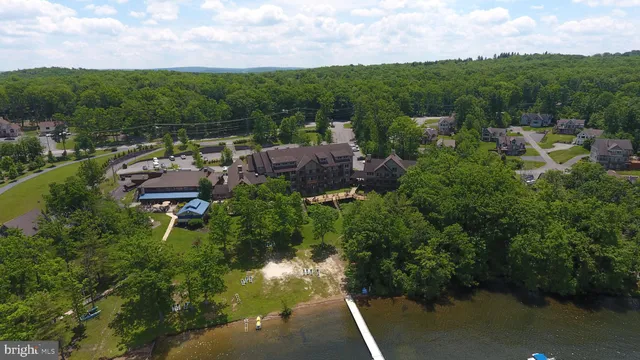 a front view of a building with street