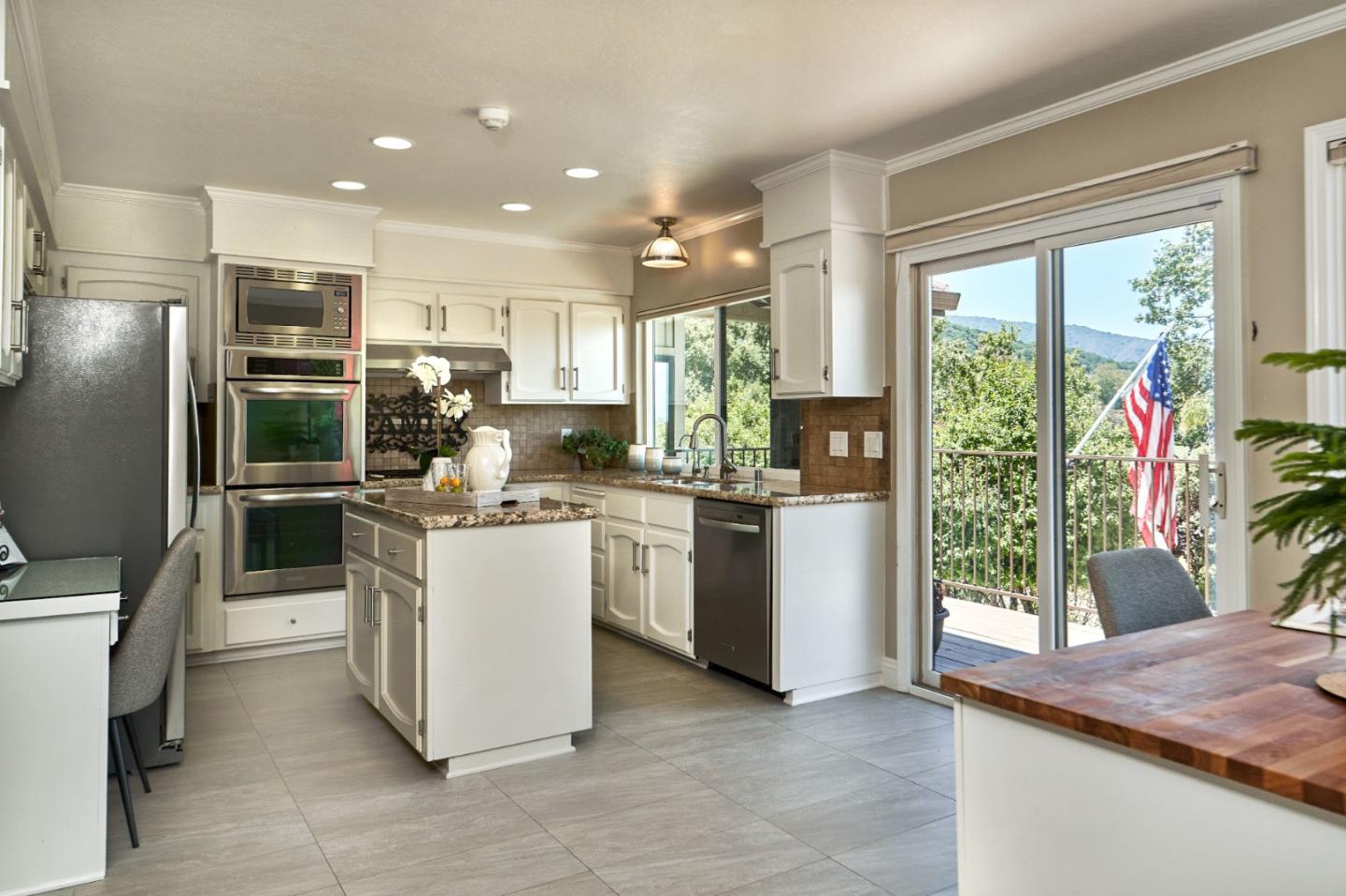 1264 Chateau Drive San Jose, CA 95120 - Photo 15 of 44 a kitchen with a refrigerator and a sink