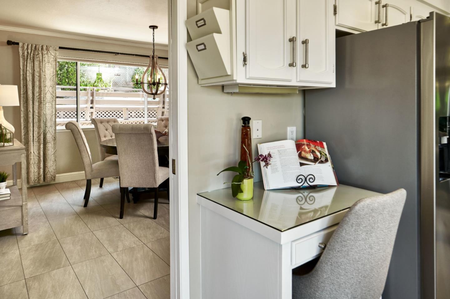 1264 Chateau Drive San Jose, CA 95120 - Photo 22 of 44 a view of kitchen island with furniture and wooden floor