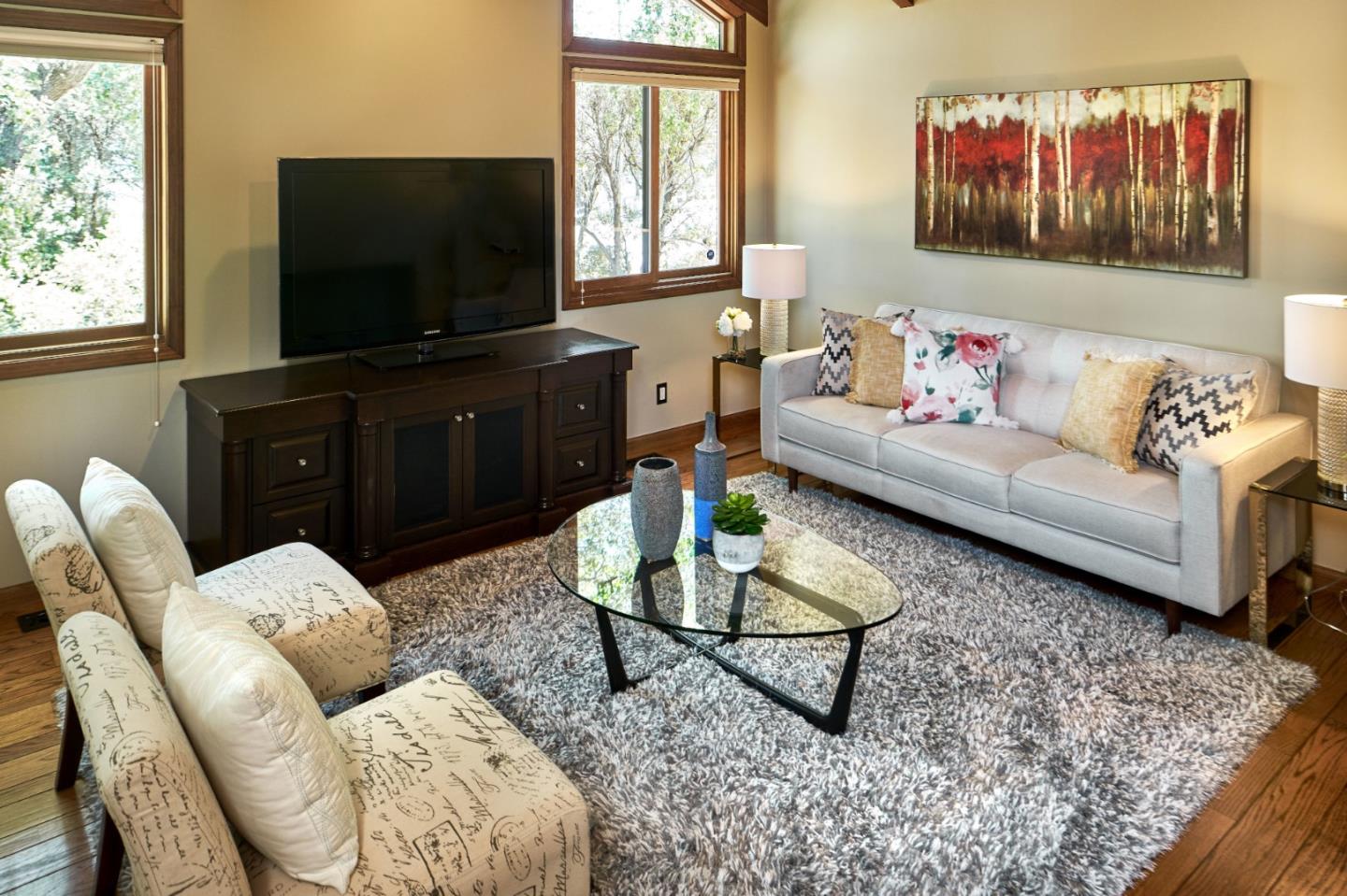 1264 Chateau Drive San Jose, CA 95120 - Photo 23 of 44 a living room with furniture and a flat screen tv