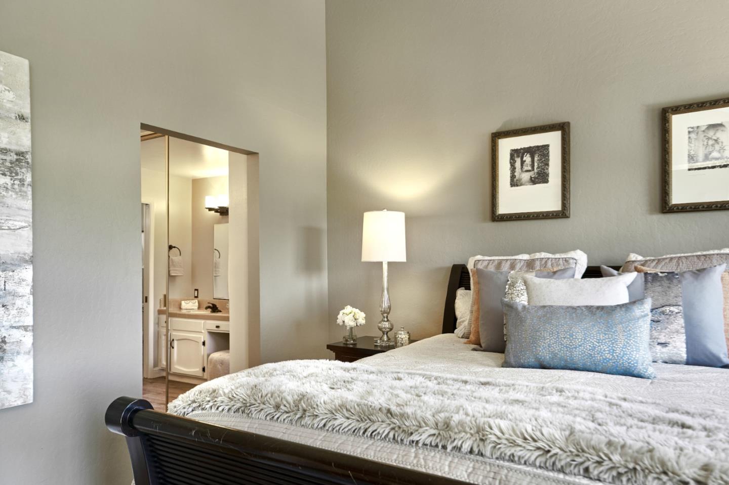 1264 Chateau Drive San Jose, CA 95120 - Photo 27 of 44 a bedroom with a bed and wooden floor