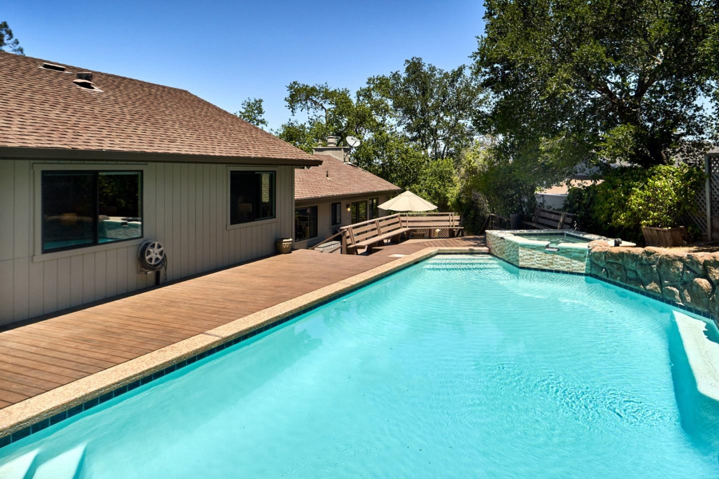 1264 Chateau Drive San Jose, CA 95120 - Photo 38 of 44 a view of a house with swimming pool and sitting area