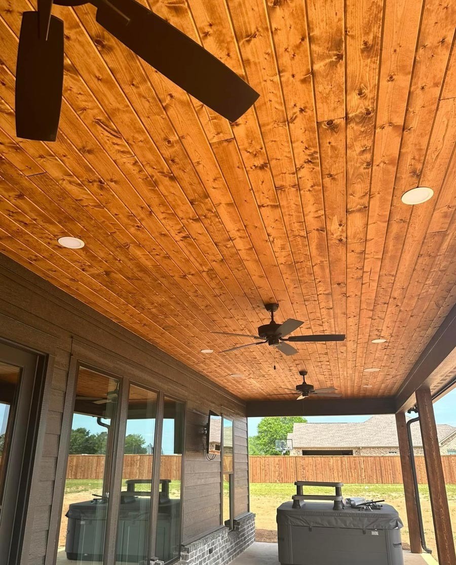 4967 Ward Bend Road Sealy, TX 77474 - Photo 6 of 6 a view of a patio with a yard