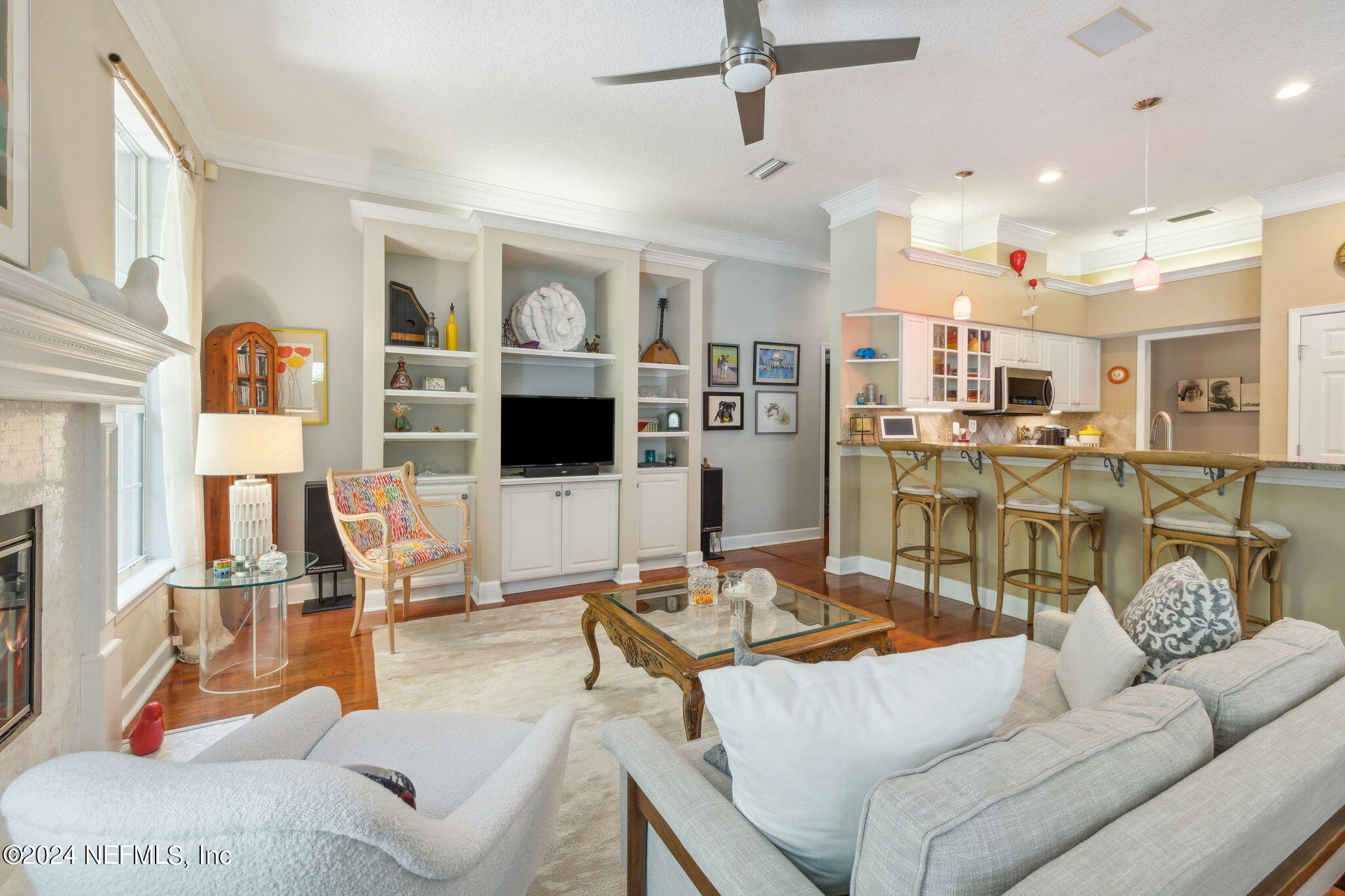 144 Bear Pen Road Ponte Vedra Beach, FL 32082 - Photo 21 of 74 a living room with furniture and view of kitchen
