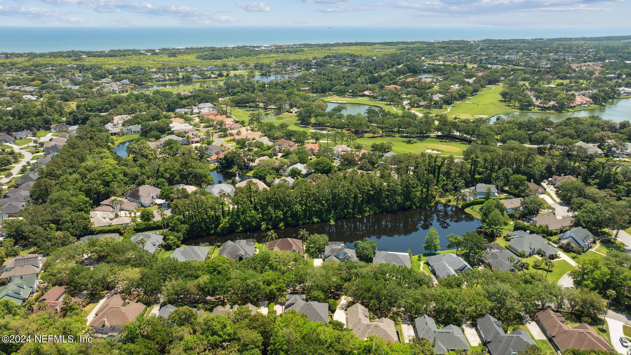 144 Bear Pen Road Ponte Vedra Beach, FL 32082 - Photo 58 of 74 an aerial view of residential house with outdoor space and trees all around