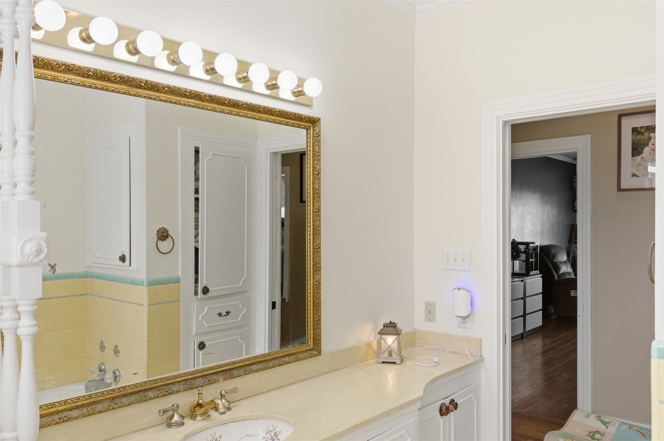 829 Bear Drive Timpson, TX 75975 - Photo 27 of 47 a bathroom with a double vanity sink mirror and