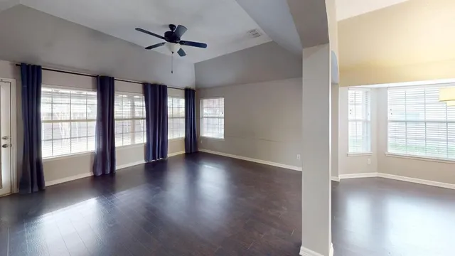 a view of an empty room