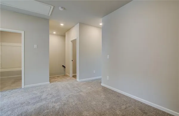 a view of an empty room
