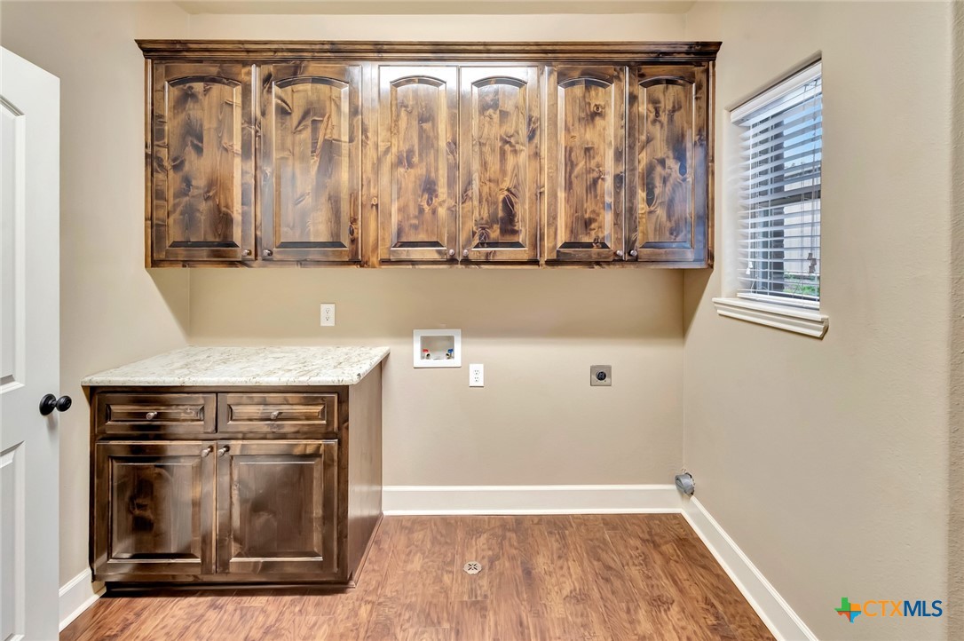 249 Post Oak Bend Inez, TX 77968 - Photo 19 of 36 a view of a utility room with washer and dryer