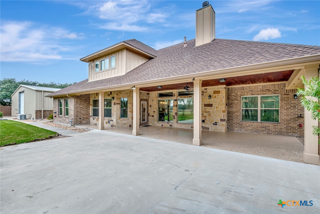 249 Post Oak Bend Inez, TX 77968 - Photo 24 of 36 front view of a house with a outdoor space