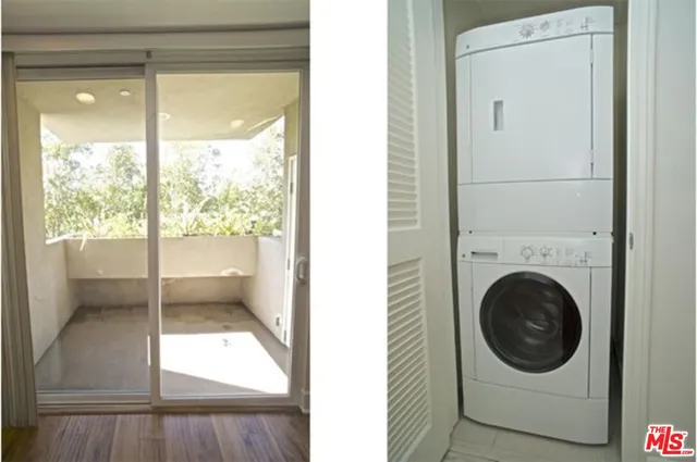 a utility room with a window