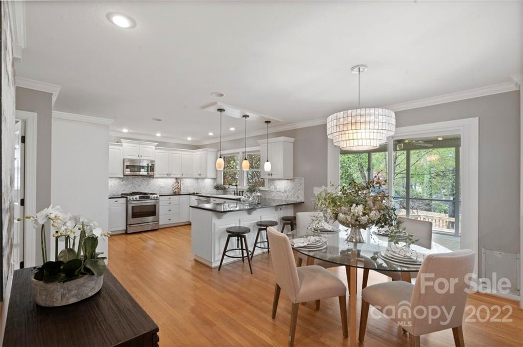 1435 Lilac Road Charlotte, NC 28209 - Photo 11 of 33 a view of a dining room with furniture window and outside view