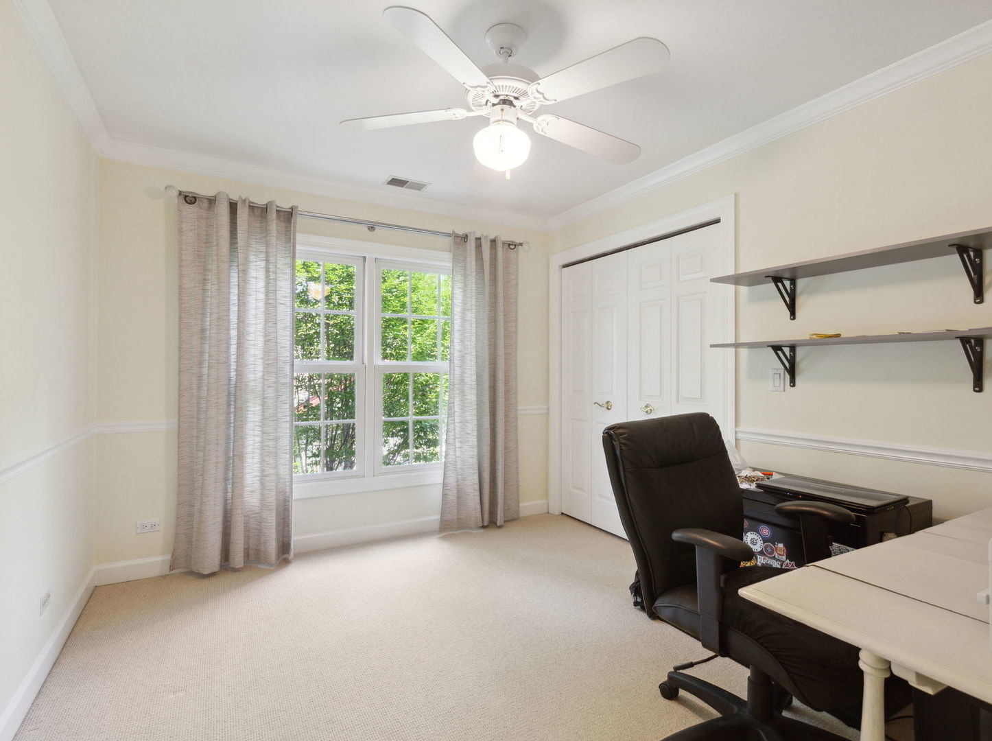 1170 Griffith Road Lake Forest, IL 60045 - Photo 22 of 34 a workspace with chandelier