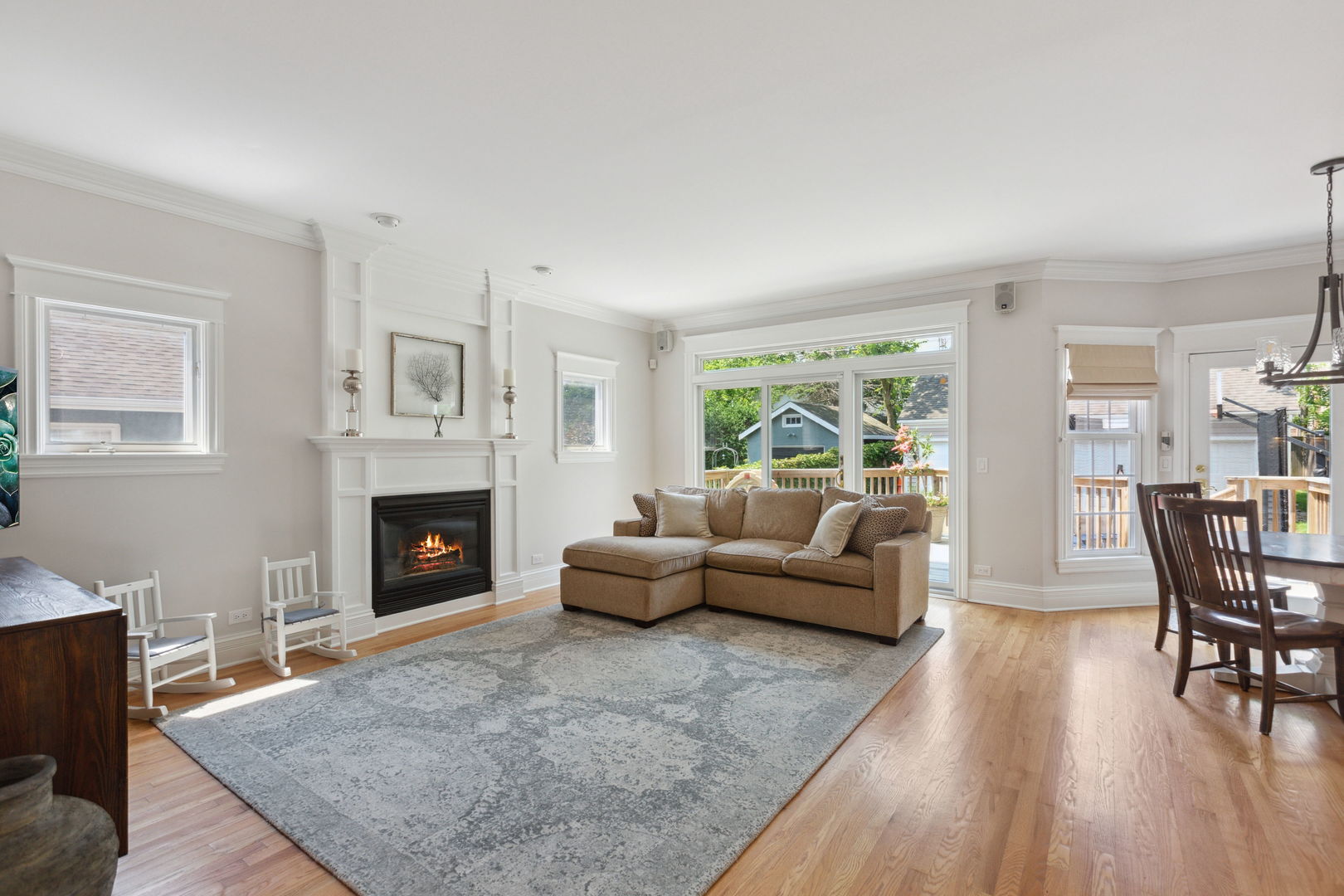 1170 Griffith Road Lake Forest, IL 60045 - Photo 10 of 34 a living room with furniture and a fireplace