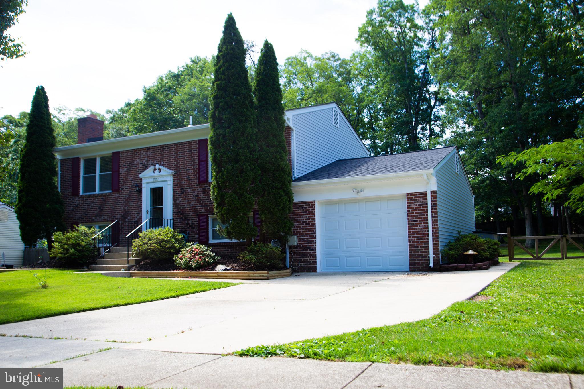 Side view of property