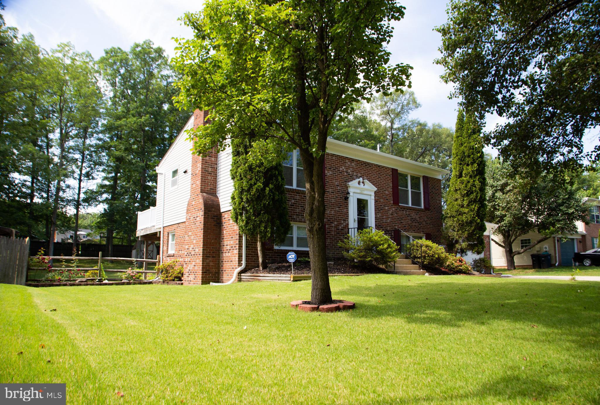 Side view of property