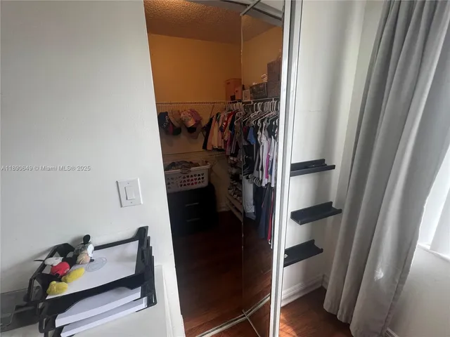 a view of walk in closet