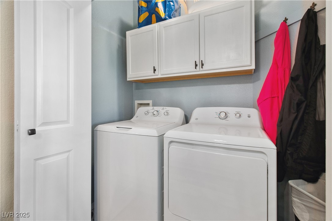 3550 Bay Sands Drive, Unit 2101 Laughlin, NV 89029 - Photo 12 of 49 The dual door closet pictured in the last photo of the Dining Area, opens up to the Laundry area, with washer and dryer with overhead storage cabinetry.