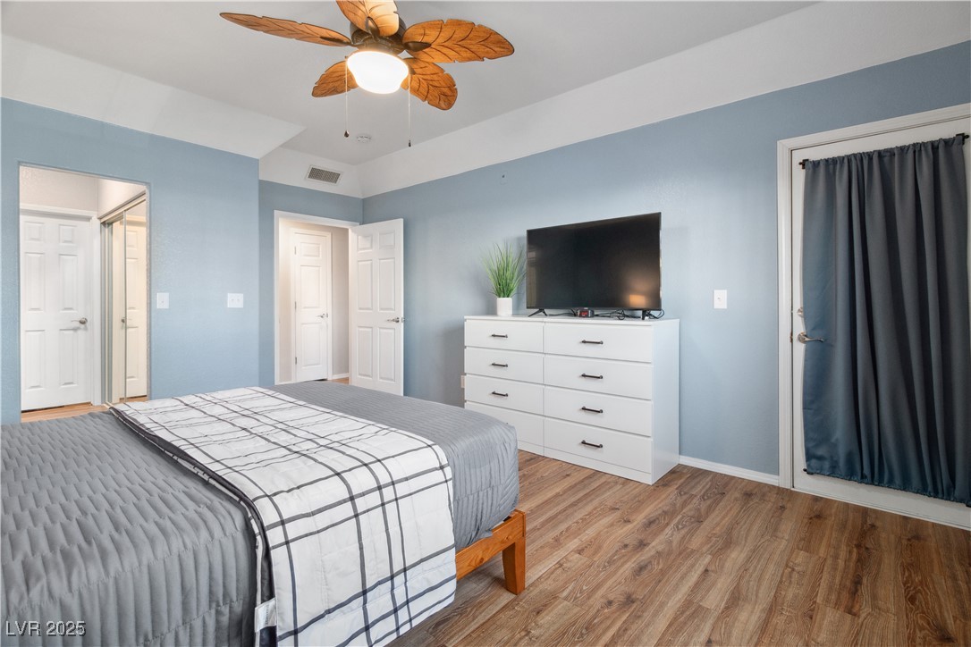 3550 Bay Sands Drive, Unit 2101 Laughlin, NV 89029 - Photo 18 of 49 Primary Bedroom has a door entry to the covered balcony.