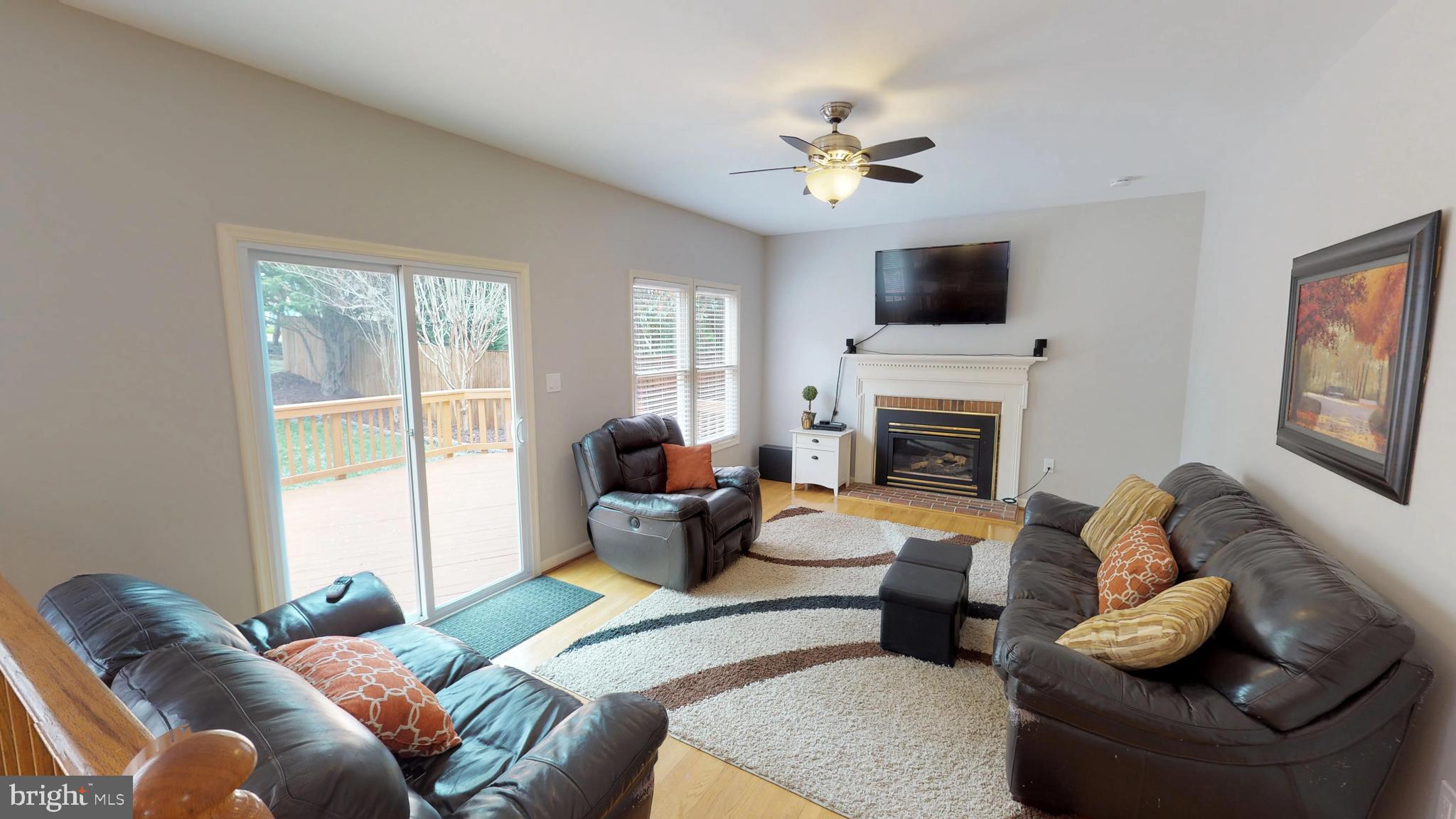 7934 Donegal Lane Springfield, VA 22153 - Photo 14 of 43 Spacious Family Room with Gas Fireplace