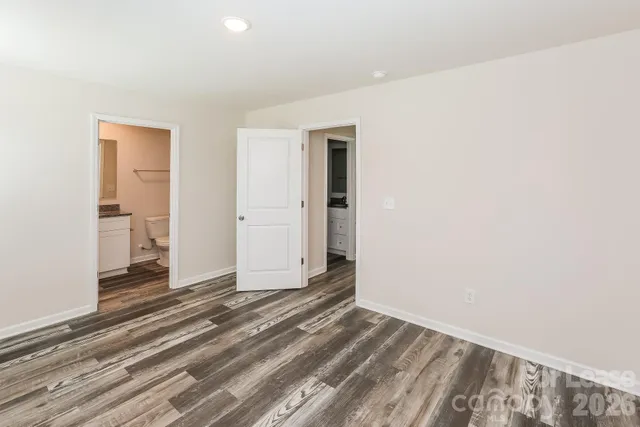 a view of a small space with a window