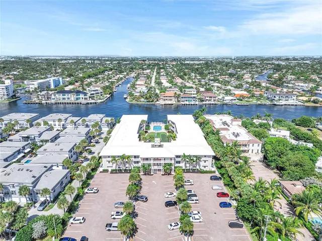 a view of a city and an ocean view