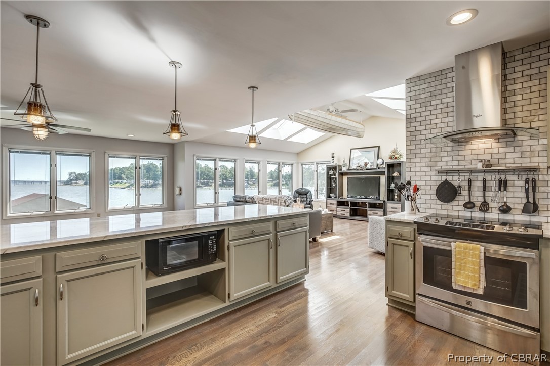 546 Eubank Landing Road Topping, VA 23169 - Photo 14 of 40 Sleek appliances and lighting