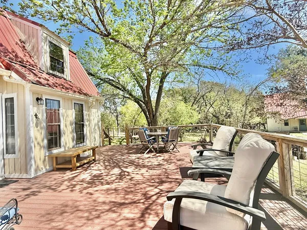 a view of outdoor space with seating space