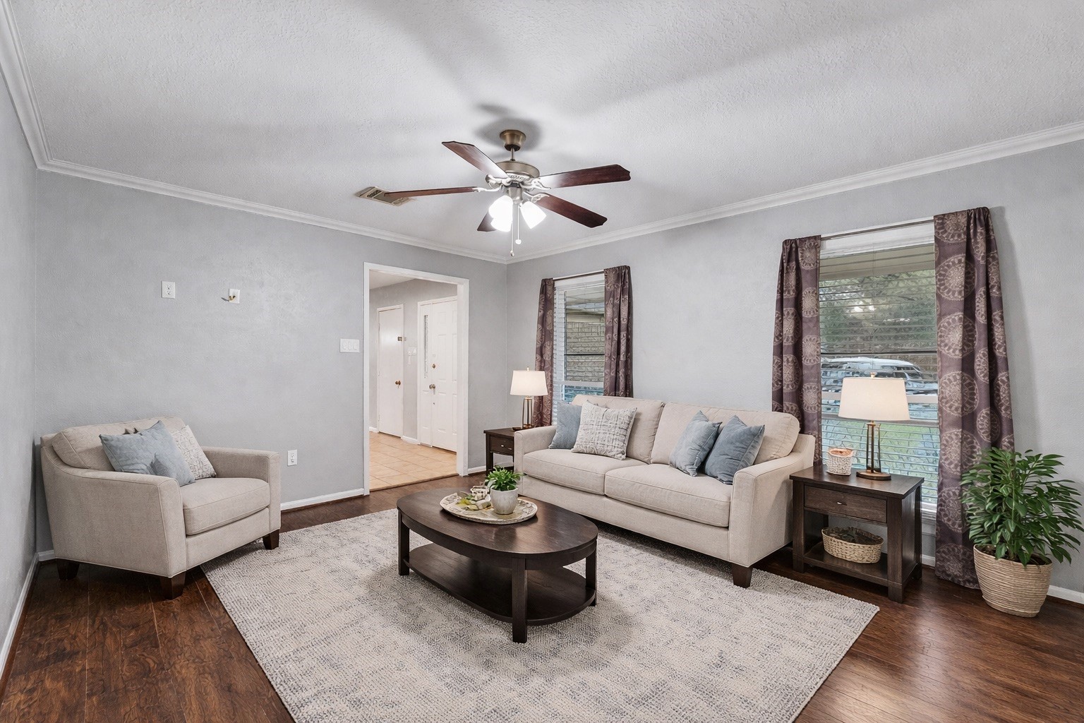 3702 Ember Spring Drive Kingwood, TX 77339 - Photo 11 of 29 Virtually staged living room.