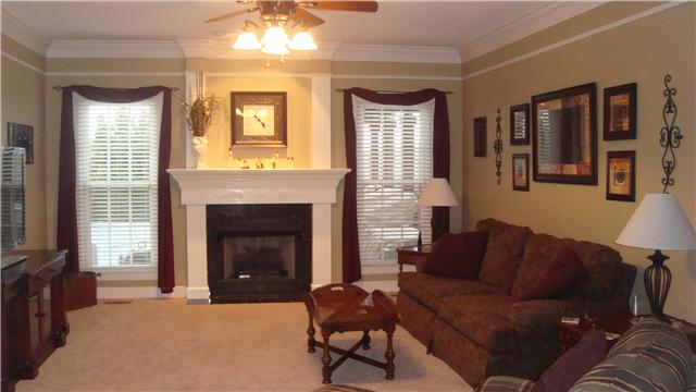 548 Pond Apple Road Clarksville, TN 37043 - Photo 8 of 20 Living Room Includes Crown Molding, New Fan & Fireplace